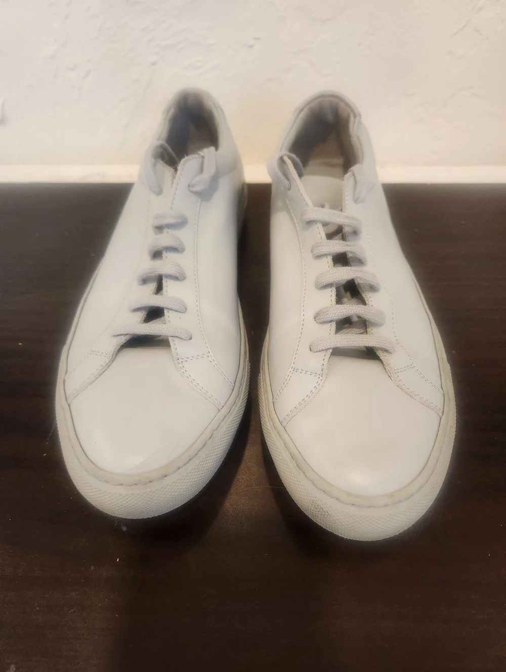 Common Projects | "Original Achilles Low" Nappa Leather Sneaker in Grey - Picture 2 of 7